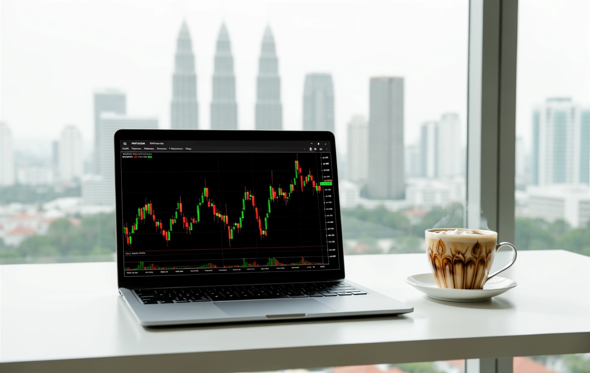 Antaramuka TradingView Profesional